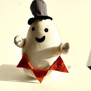 Cute Ghost Plush with Hat and Boo Banner